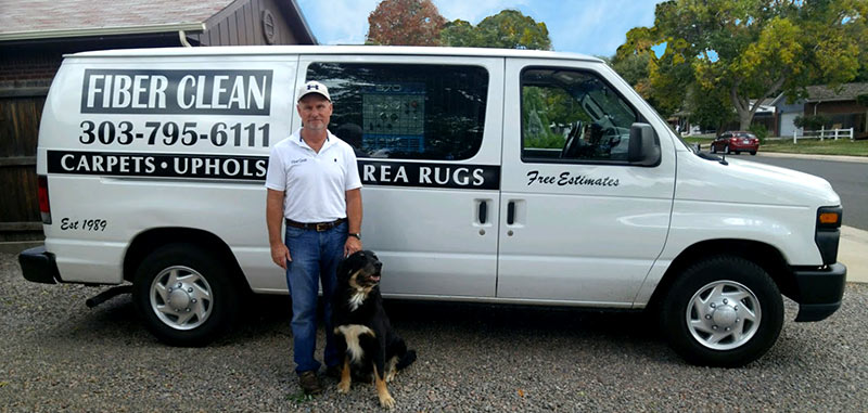 Robert Engerman Professional Cleaner and his Van