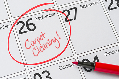 carpet cleaning calendar